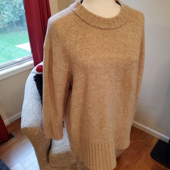 Zara Beige Chunky Soft Knit Sweater S - Picture 9 of 10